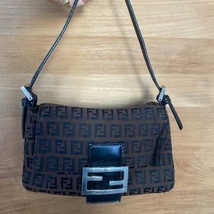 Authentic Fendi Mini hand bag brown
